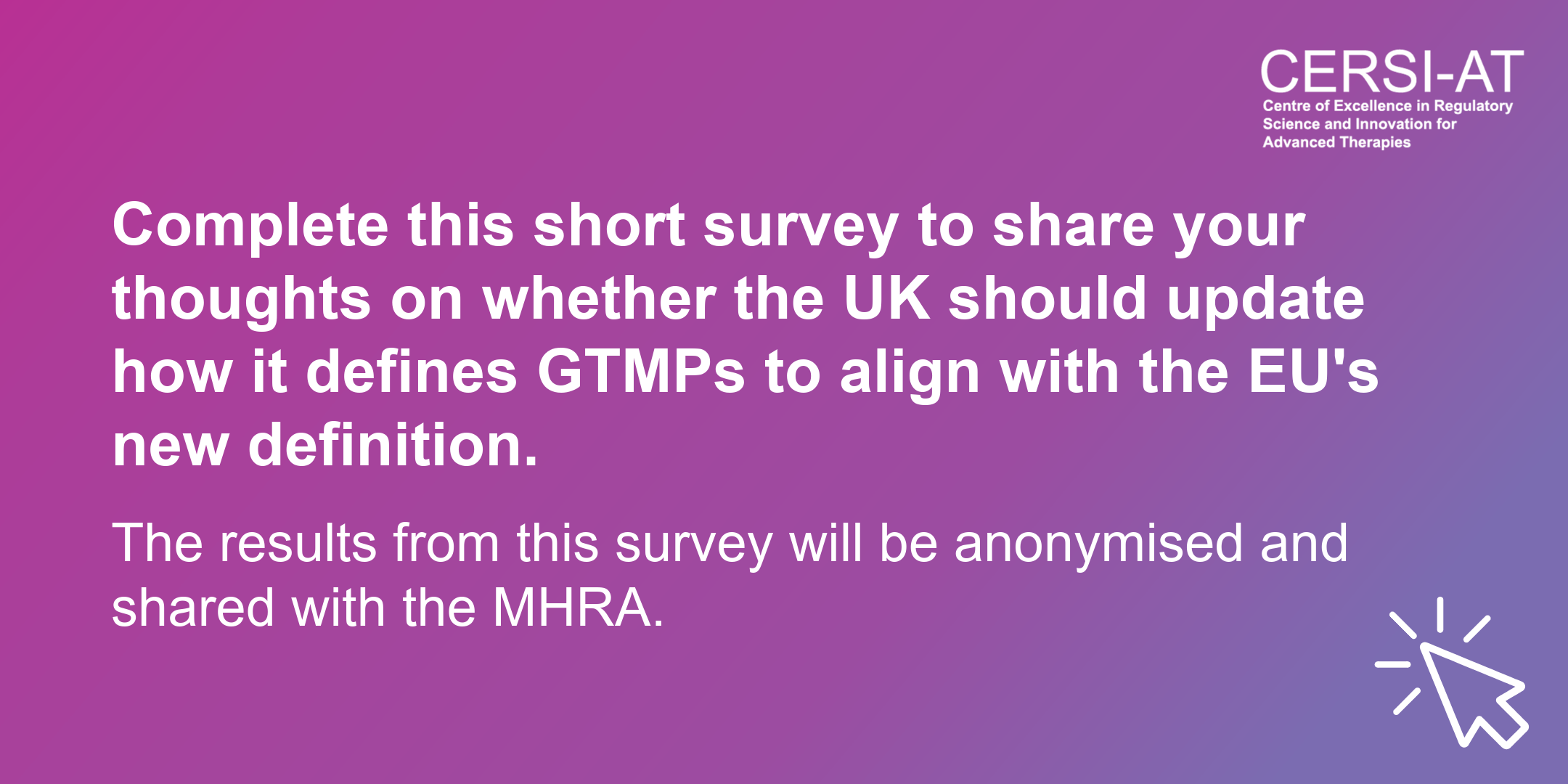 GTMP survey banner